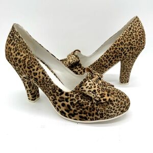 Lola Ramona Revisited June Leopard Pumps with Bow